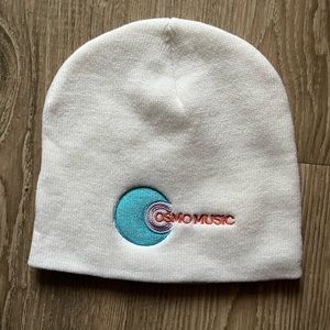 White Cosmo Music Beanie